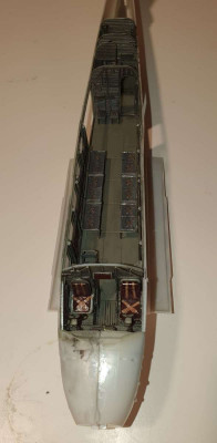 Kabina pilotů před zavřením