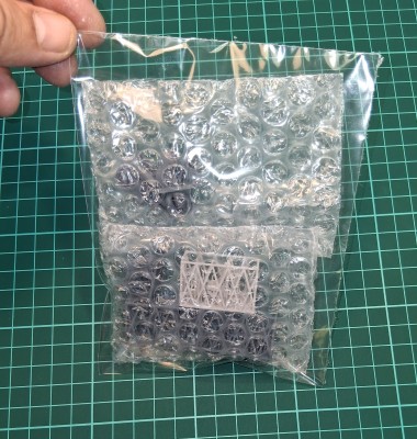 3D tisky v sáčku a bublinkové folii