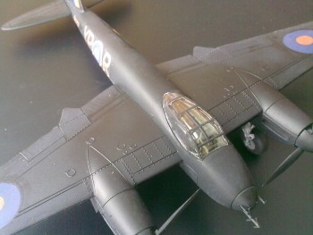 Detail prednej časti modelu.