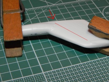 vyznačená chybějící linka