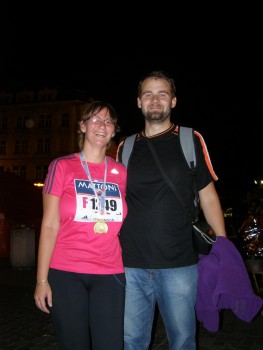 já a má drahá polovina, když doběhla Run Prague