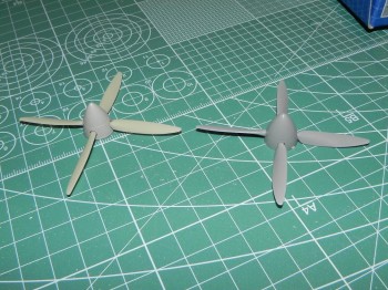 Porovnávní vtrule QB a vrtule gawa